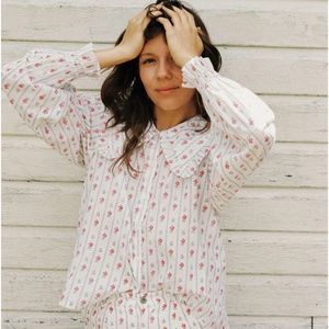 Lucia Blouse in Olivia Stripe